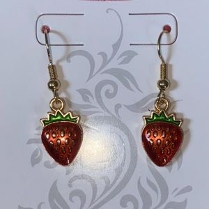 Hand Crafted Strawberry Earrings